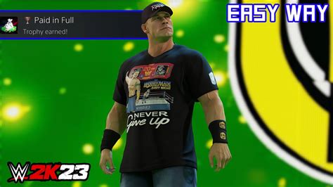 Paid in Full achievement in WWE 2K23.